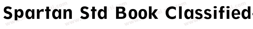 Spartan Std Book Classified字体转换